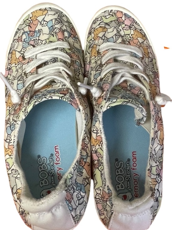 Bobs By Skechers Womens Comfort Shoes Dogs Lace Up Sneakers Size 8.5 EUC - Picture 2 of 10